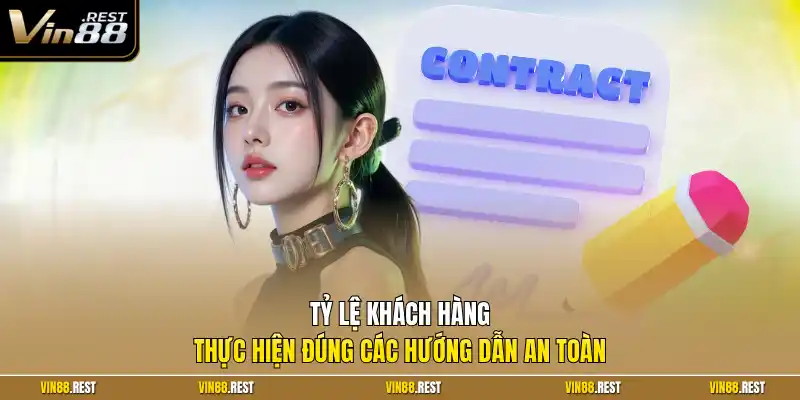 Tỷ lệ khách hàng thực hiện đúng các hướng dẫn an toàn 